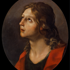 Hand-painted oil painting reproduction of St. John the Evangelist by Italian Baroque master Guido Reni, crafted in Dafen Oil Painting Village studio
