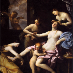 Hand-painted oil painting reproduction of The Toilet of Venus by Italian Baroque master Guido Reni, crafted in Dafen Oil Painting Village studio