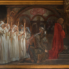 Hand-Painted Oil Painting Reproduction - Sir Lancelot and Sir Bors Outfit Galahad with His Spurs by Edwin Austin Abbey | Dafen Studio Fine Art 2 Hand-painted oil painting reproduction of Sir Lancelot and Sir Bors Outfit Galahad with His Spurs by Edwin Austin Abbey, crafted in Dafen Oil Painting Village studio