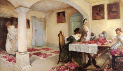 Pot-pourri (1899) by Edwin Austin Abbey – Hand-Painted Oil Painting Reproduction | Dafen Village Canvas Art