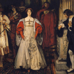 Handmade oil painting reproduction of Who is Sylvia? by Edwin Austin Abbey (1900), hand-painted in Dafen Oil Painting Village.