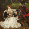 Fair Is My Love (1900) by Edwin Austin Abbey – Hand-Painted Oil Painting Reproduction | Dafen Village Canvas Art 2 Handmade oil painting reproduction of Fair Is My Love by Edwin Austin Abbey (1900), hand-painted in Dafen Oil Painting Village.