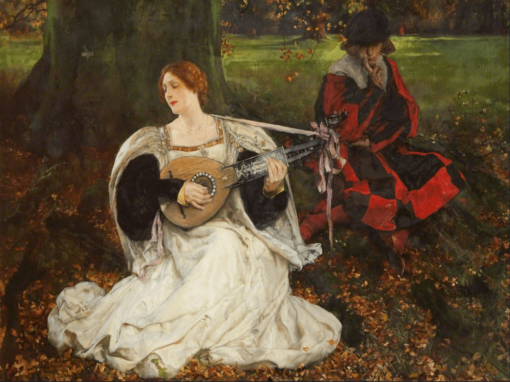 Fair Is My Love (1900) by Edwin Austin Abbey – Hand-Painted Oil Painting Reproduction | Dafen Village Canvas Art