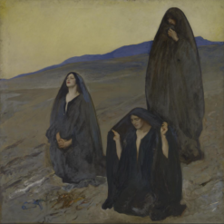 Handmade oil painting reproduction of The Three Marys by Edwin Austin Abbey (c.1906–c.1911), hand-painted in Dafen Oil Painting Village.
