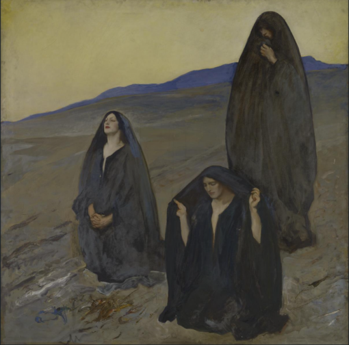 The Three Marys (c.1906–c.1911) by Edwin Austin Abbey – Hand-Painted Oil Painting Reproduction | Dafen Village Canvas Art
