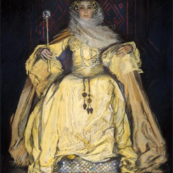 Handmade oil painting reproduction of Untitled (Portrait) by Edwin Austin Abbey, hand-painted in Dafen Oil Painting Village.