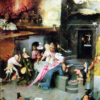Temptation of St. Anthony (Detail, c. 1505–1506) by Hieronymus Bosch – Hand-Painted Oil Painting Reproduction | Dafen Village Canvas Art 2 Handmade oil painting reproduction of Temptation of St. Anthony detail by Hieronymus Bosch (c. 1505–1506), hand-painted in Dafen Oil Painting Village.