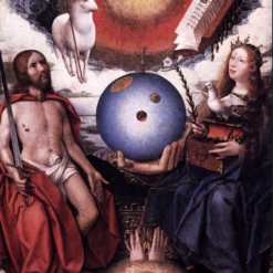 Handmade oil painting reproduction of Allegory of Christianity by Jan Provoost (c. 1510–1515), hand-painted in Dafen Oil Painting Village.