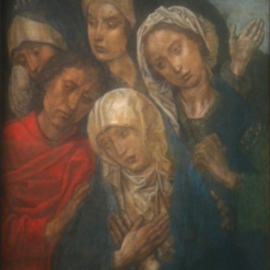 Handmade oil painting reproduction of Deposition Diptych (Small Deposition, right wing) by Hugo van der Goes (c. 1480), hand-painted in Dafen Oil Painting Village.