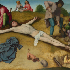 Handmade oil painting reproduction of Christ Nailed to the Cross by Gerard David (c. 1481), hand-painted in Dafen Oil Painting Village.