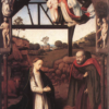 Handmade oil painting reproduction of Nativity by Petrus Christus (1452), hand-painted in Dafen Oil Painting Village.