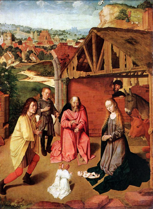 The Nativity (c. 1490) by Gerard David – Hand-Painted Oil Painting Reproduction | Dafen Village Canvas Art