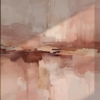 Modern Vertical Abstract Blush Pink & Gold Leaf Oil Painting – 100% Hand-Painted Canvas Art | Dafen Village Studio 1 100% handmade modern vertical abstract oil painting in soft dusty rose, blush pink, terracotta brown, and gold leaf highlights, hand-painted in Dafen Oil Painting Village.
