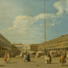 Atelier of Canaletto - St. Mark's Square with the Church of San Geminiano and the Procuratie | Hand-Painted Oil Painting Reproduction (Copy) 2 Hand-painted master oil painting reproduction of Atelier of Canaletto St. Mark's Square with the Church of San Geminiano and the Procuratie by Dafen studio