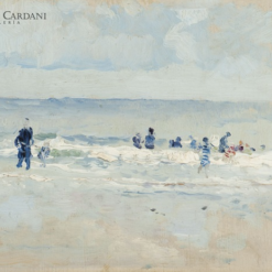 Hand-painted oil painting reproduction of Joaquín Sorolla En la playa de San Sebastián by Dafen studio