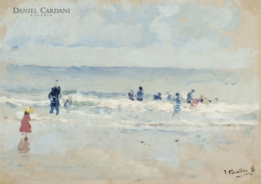 Joaquín Sorolla – En la playa de San Sebastián Hand-Painted Oil Painting Reproduction | Dafen Studio