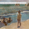 Joaquín Sorolla - Niños en la orilla del mar, Valencia Hand-Painted Oil Painting Reproduction | Dafen Studio 2 Hand-painted oil painting reproduction of Joaquín Sorolla Children on the seashore Valencia by Dafen studio