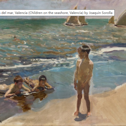 Hand-painted oil painting reproduction of Joaquín Sorolla Children on the seashore Valencia by Dafen studio