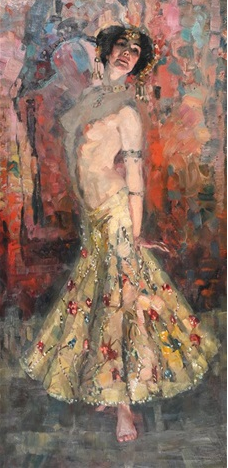 Follower of Joaquín Sorolla – The Exotic Dancer | Reproducción de Pintura al Óleo Pintada a Mano | Estudio Dafen