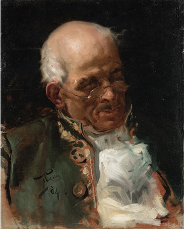 Joaquín Sorolla – Busto de Caballero (1884) | Hand-Painted Oil Painting Reproduction | Dafen Studio