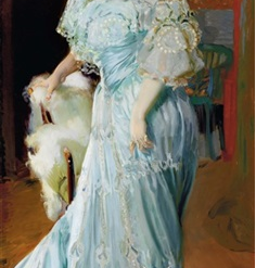 Hand-painted oil painting reproduction of Retrato de la tiple Isabel Brú by Joaquín Sorolla from Dafen studio