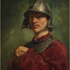 Hand-painted oil painting reproduction of El Hombre del Casco by Joaquín Sorolla from Dafen studio
