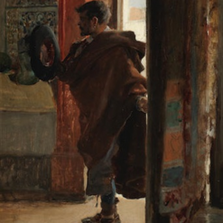 Reproducción de pintura al óleo pintada a mano de El saludo por Joaquín Sorolla del estudio de Dafen