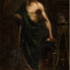 Joaquín Sorolla - Figura de un romano con túnica. Academia (1882) | Hand-Painted Oil Painting Reproduction | Dafen Studio 2 Hand-painted oil painting reproduction of Figura de un romano con túnica. Academia by Joaquín Sorolla from Dafen studio