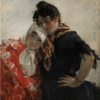 Joaquín Sorolla - Las chulas (1887) | Hand-Painted Oil Painting Reproduction | Dafen Studio 2 Hand-painted oil painting reproduction of Las chulas by Joaquín Sorolla from Dafen studio
