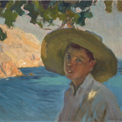 Reproducció de pintura a l'oli feta a mà de Chico con sombrero Jávea per Joaquín Sorolla des de l'estudi Dafen
