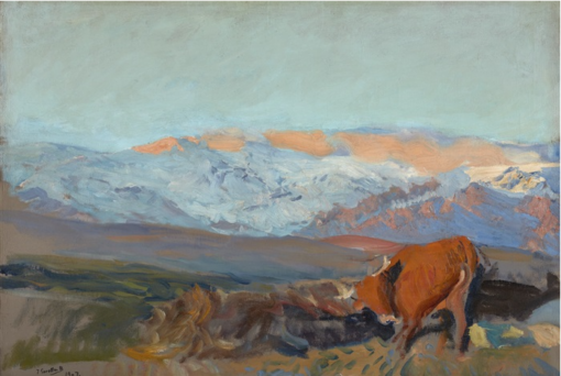 Joaquín Sorolla – Las Zorreras, Sierra de Guadarrama (1907) | Reproducción de Pintura al Óleo Hecha a Mano | Estudio Dafen