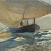 Joaquín Sorolla - Chico con sombrero, Jávea (Boy with Sombrero, Jávea) | Hand-Painted Oil Painting Reproduction | Dafen Studio 2 Reproduction peinte à la main à l'huile de l'œuvre « Barcas en la playa Valencia » de Joaquín Sorolla, réalisée par l'atelier Dafen