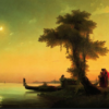 Hand-Painted "View on Lagoon of Venice" (1841) Oil Painting Reproduction – Ivan Aivazovsky Seascape | Dafen Studio Fine Art 2 Hand painted oil painting reproduction of View on lagoon of Venice 1841 by Ivan Aivazovsky