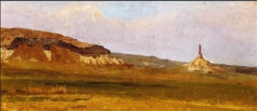 Chimney Rock by Albert Bierstadt – Hand-Painted Oil Painting Reproduction