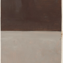 Hand-painted oil reproduction of Mark Rothko Untitled brown and gray 1969 featuring rich brown and subtle grey color fields on canvas by Dafen Village studio