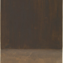 Hand-painted oil reproduction of Mark Rothko Untitled Brown and Gray 1969 featuring deep brown and soft grey color fields on canvas by Dafen Village studio.