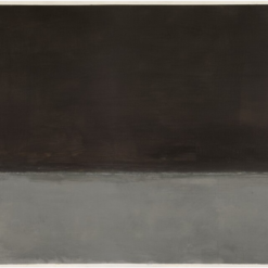 Hand-painted oil painting reproduction of Mark Rothko Untitled 1969 black and grey abstract color field art by Dafen Village studio.