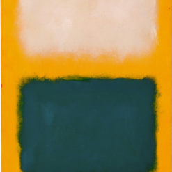 Hand-painted oil painting reproduction of Mark Rothko Untitled 1959 featuring abstract color field composition on paper mounted on linen by Dafen Village studio.
