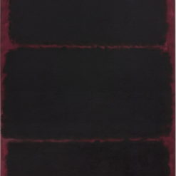 Hand-painted oil painting reproduction of Mark Rothko Untitled 1968 abstract color field art on paper mounted on board by Dafen Village studio.