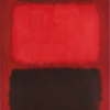 Mark Rothko Brown and Blacks in Reds 1957 Hand-Painted Oil Painting Reproduction | Dafen Village Art Studio 2 Hand-painted oil painting reproduction of Mark Rothko Brown and Blacks in Reds 1957 featuring stacked dark color fields on red canvas by Dafen Village studio.