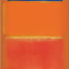 Mark Rothko Blue Over Red (1953) Hand-Painted Oil Painting Reproduction | Dafen Village Art Studio 2 Hand-painted oil painting reproduction of Mark Rothko Blue Over Red 1953 featuring floating blue and red color fields by Dafen Village studio.
