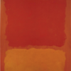 Hand-painted reproduction of Untitled Red and Orange on Salmon 1969 Color Field painting by Dafen Village Studio