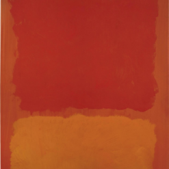 Hand-painted reproduction of Untitled Red and Orange on Salmon 1969 Color Field painting by Dafen Village Studio
