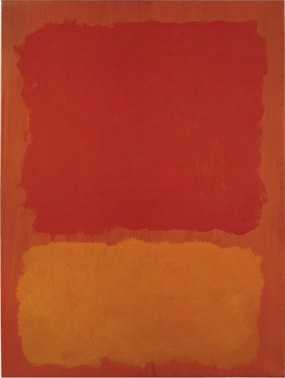 Untitled (Red and Orange on Salmon) (1969) Color Field Painting – Hand-Painted Reproduction by Dafen Village Studio