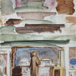 Hand-painted oil reproduction of Untitled Study for Social Security Building Mural 1940 by Dafen Village Studio