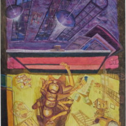 Hand-painted reproduction of Red Grooms Mark Rothko 1986 portrait painting by Dafen Village Studio