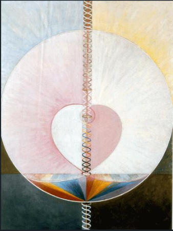 Hilma af Klint What a Human Being Is (c.1910) Symbolist Art – Hand-Painted Oil Reproduction by Dafen Village Studio