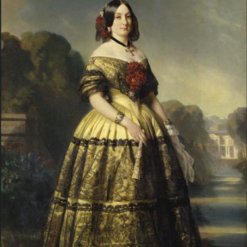 Hand-painted oil reproduction of Maria Luisa von Spanien by Franz Xaver Winterhalter 1847