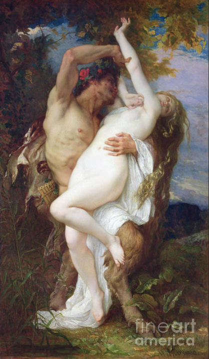 Hand-Painted Oil Painting Reproduction “Nymph Abducted by a Satyr” by Alexandre Cabanel – Dafen Village Studio