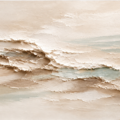 Handmade Neutral Textured Impasto Landscape Oil Painting | DaVinci Art Studio